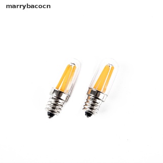 marrybacocn mini e14 e12 led refrigerador congelador filamento luz regulable bombillas lámpara blanco cálido mx