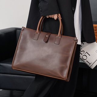 Bolso de moda nuevo Retro maletín Bolso de hombre coreano de moda de moda de los hombres de negocios bolso de mensajero de hombro Ve2F