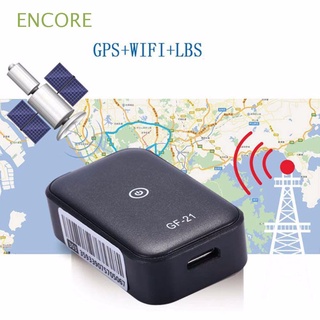 ENCORE Práctico Rastreador de GPS Anti-perdida Rastreador de coches Localizador GF21 WIFI + LBS + GPS Pos Mini Mini GPS Tiempo real Prevención de pérdidas Seguimiento de ubicación Dispositivo localizador/Multicolor