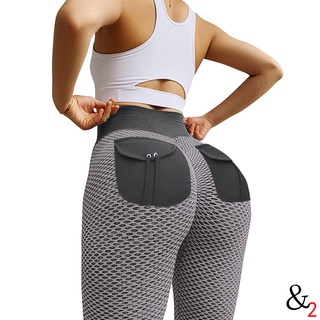 2021 Hot-Selling Butt Pocket Melocotón Cadera Yoga Pantalones De Cintura Alta Deportes Leggings Hip-Lifting Fitness Mujeres