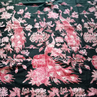 Batik combinación de tela de BATIK PEKALONGAN pavo real motivo