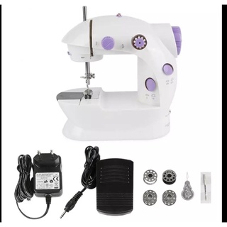Mini máquina De coser Recta Portátil Con Pedal Y Base (1)