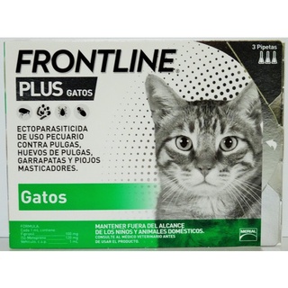 Frontline plus 3 pipetas antipulgas para gatos