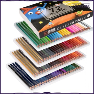 72 Colored Pencils - 72 Unique Colors - Premium Grade & Pre-Sharpened - Perfect for Kids, Art School Students, or
