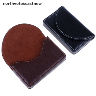 Northvotescastnew Pocket Leather Name Business Card ID Card Credit Card Holder Case Wallet W/Box NVCN