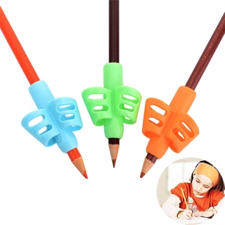 3 unids/Set no tóxico niños lápiz titular pluma escritura ayuda agarre postura corrección herramientas de oficina suministros escolares
