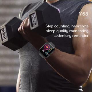 Reloj inteligente promoción Y68 Bluetooth con Monitor Fitness/Monitor de presión Arterial/reloj inteligente de frecuencia cardiaca para hombre (8)
