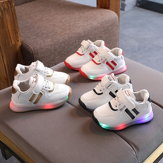 Zapatos de los niños de iluminación LED zapatos de deporte de los niños de la emisión de luz transpirable zapatos de los niños de ocio zapatos para correr