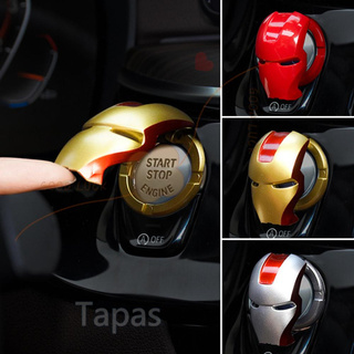 TAPAS Start Switch Button Cover Car Accessories Interior Auto Decoration 3D Iron One-Key Engine Start Cover (1)