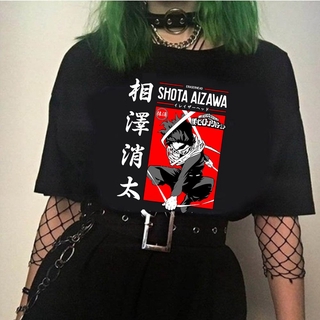 My Hero Academia Mujeres Camiseta Tops Aizawa Shota Anime Manga Ropa