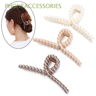 Pearls Hair Clips Girls Hairpins Hair Styling Barrettes Big Size Makeup Tools