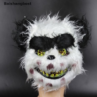 [bsb]máscara de halloween asesino sangriento conejo máscara de peluche oso de peluche cosplay horror máscara [baishangbest]