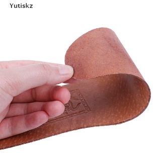 Yutiskz 1 par de plantillas de cuero transpirables para mujer y hombre ultra delgado desodorante zapatos plantilla pad BR