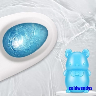 Cute Bear Blue Bubble Toilet Cleaner Magic Automatic Flush Toilet Cleaner Helper