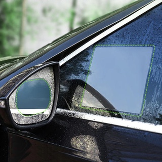 niwotaa 4 piezas espejo retrovisor de coche a prueba de lluvia película anti-niebla transparente pegatina protectora antiarañazos impermeable espejo ventana película para espejos de coche ventanas seguros suministros de conducción (9)