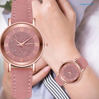 reloj de pulsera analógico con pedrería y diamantes de imitación para mujer