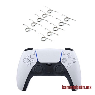 KAME 10Pcs para PS5 controlador botón resorte Metal mango L2 R2 gatillo pieza reparadora