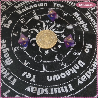 [listo stock] terciopelo juego de mesa astrología adivinación tarot mantel triple luna pentagrama altar paño oracle tarjeta de tarot