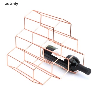 [zutmiy3] encimera de metal estante de vino 6 botellas soporte de almacenamiento de vino estante de exhibición de vino estante mx4883