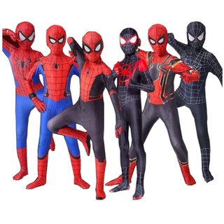 Spiderman Lejos Del Disfraz De Casa Cosplay Peter Parker Zentai Traje De Superhéroe Mono Para Niños2021