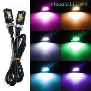 claudia111 12V LED Screw Bolt Lamp Waterproof License Plate LED Bulb with Alumiunm Light Holder for Night Safety Driving