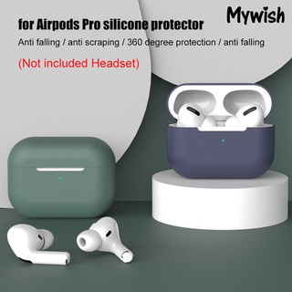 mywish Silicone Protective Case Cover Storage Box for AirPods Pro 3 Bluetooth Earphone