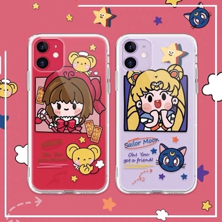 Funda para Samsung Galaxy A80/A90/A71/A70/A60/A51/A50/A40/A30/A20/S/A30S/M40/S/M30/M20/M10/funda suave Sailor Moon/variedad Sakura AS46