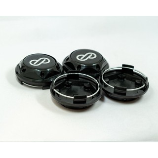 Tomota nuevas 4 tapas de cubo central de rueda de coche de 68 mm para ENKEI Emblem Logo cromo/negro Auto Styling llanta Hub Cap (2)