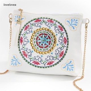 lov DIY Special Shaped Diamond Painting Wristlet Wallet Diamond Painting Embroidery Cross Stitch Wallet For Women Gifts