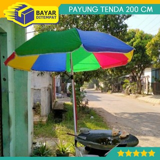 Sombrilla colorida de 200 cm Parasol playa café vender paraguas
