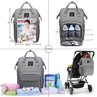 lequeen usb carga bolsa de pañales bebé cuidado mochila para mamá momia maternidad cochecito bolsa impermeable bebé embarazada bolsa de enfermería bolsa (4)