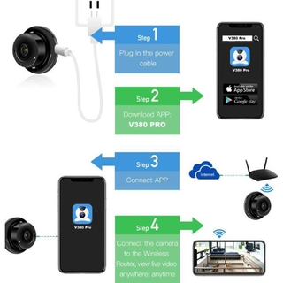1080p mini cámara wifi cámara inalámbrica de vigilancia cámara de bebé monitor v380 pro (2)