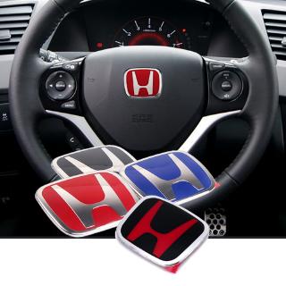 53 mm 50 mm para Honda Civic Accord CRV HRV Fit Jazz City Odyssey Jade Vezel coche volante pegatina Auto emblema insignia accesorios
