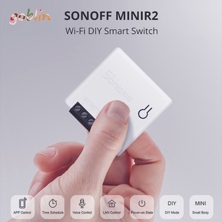 goblin sonoff minir2 sonoff mini r2 smart switch pequeño cuerpo mando a distancia wifi interruptor compatible con un interruptor externo sonoff mini goblin