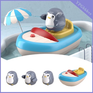 verano baño juguete eléctrico spray agua automático rociador barco niños educativo baño bañera piscina juguetes para bebés (3)