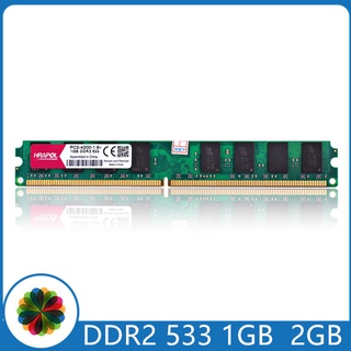 HRAPOL Memoria De Escritorio DDR2 1G 2G DDR2 533MHz 1GB 2GB RAM PC2-4200U 533 MHz Para PC DIMM PC2 4200 Placa Base