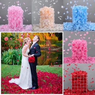 100 piezas de tela de seda flor artificial pétalos de rosa ~ para la decoración de la propuesta de aniversario de boda