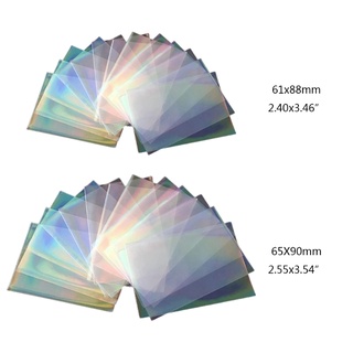 ski cristal roto gema Flashing tarjeta Ultra Super Protector de tarjeta película holográfico ídolo foto tarjeta mangas (2)