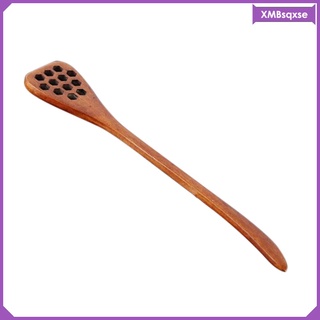 [qxse] cuchara de madera hueco para miel, cuchara de madera, 18,5 x 3 cm