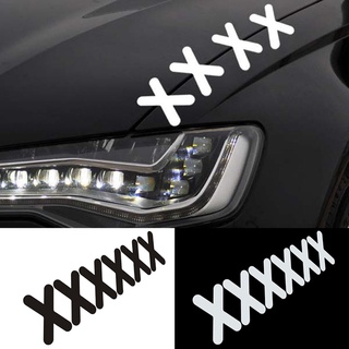 6Pcs Sticker X Shape Pattern Dust-proof PET Car Truck Sticker for Car