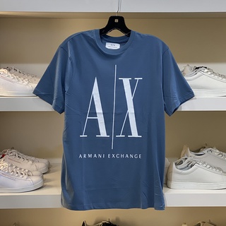 Armani Exchange/AX Hombres Verano Nuevo Hechizo Manga Corta Moda Casual Camiseta