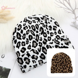 [xiangsicity] unisex adulto gorra leopardo domo sombrero de punto domo para exteriores