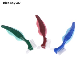 niceboyod cepillo de limpieza de prótesis de múltiples capas cerdas postizas cepillo de dientes oral cepillo de dientes oral productos populares
