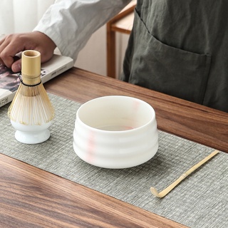4 unids/Set tradicional Matcha Set de bambú Matcha batidor cuchara de cerámica Matcha tazón batidor titular conjuntos de té livehouse (3)
