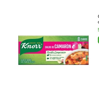 Knorr Caldo de camarón 8 cubos de 10.5 gramos c/u