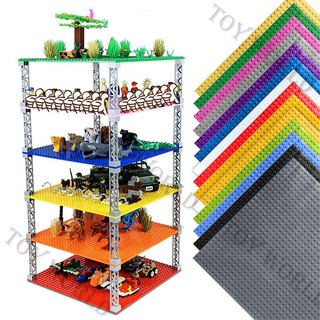 Base de piezas de placa pilares desastro 32*32/50*50 puntos de doble cara bloques de construcción Baseplate DIY Compatible LEGO