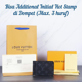 LV Louis Vuitton Money Clip Monogram cartera espejo negro cartera espejo 1:1