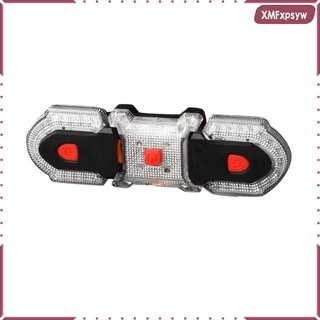 [xmfxpsyw] luz trasera de bicicleta con señales de giro recargables impermeables conveniente control remoto linterna led 4 luz