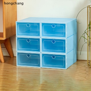 hongchang colorido engrosado flip zapatos cajón caja de plástico cajas de zapatos apilable boxforman mx