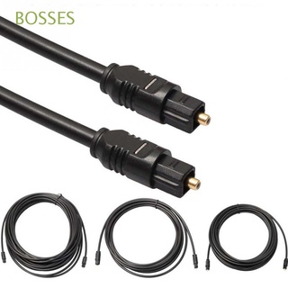 BOSSES Alta calidad Cable óptico de audio digital Cable Línea de audio Cable óptico de audio Spdif MD 1 m 1,5 m 2 m 3,5 m 10 m OD 2.2 Fibra óptica Chapado en oro Durable Cable de audio digital